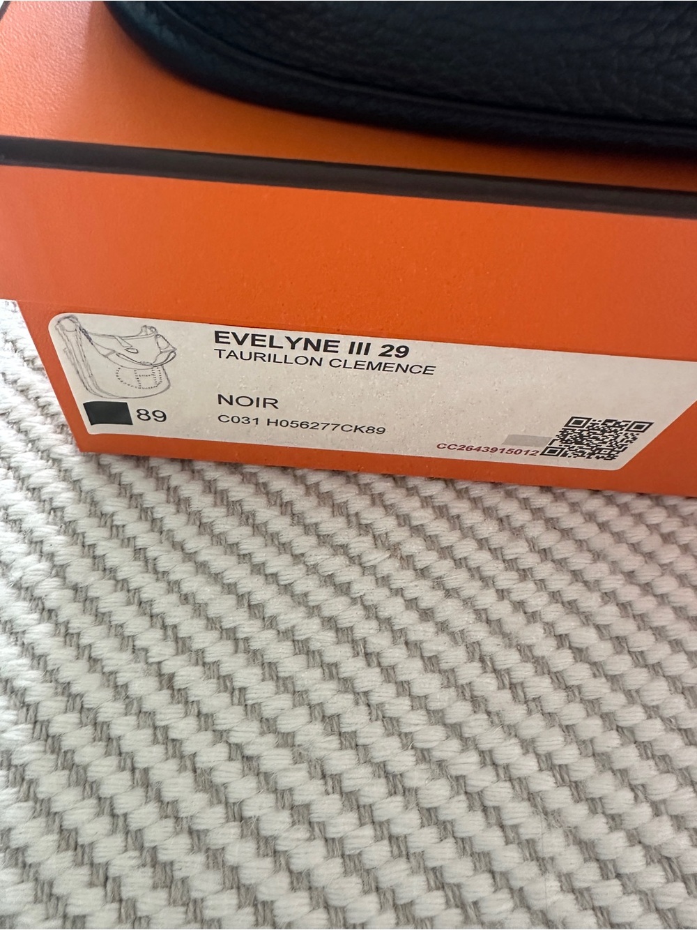 Hermes Evelyne 29 Noir (Black) w/ silver hw - Picture 14 of 14